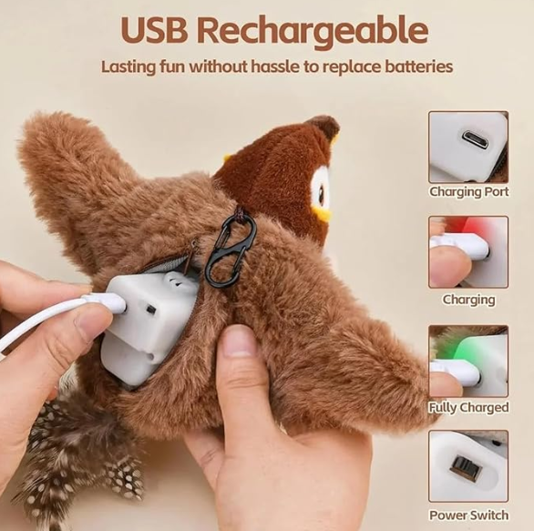 Motion-Activated Bird Toy